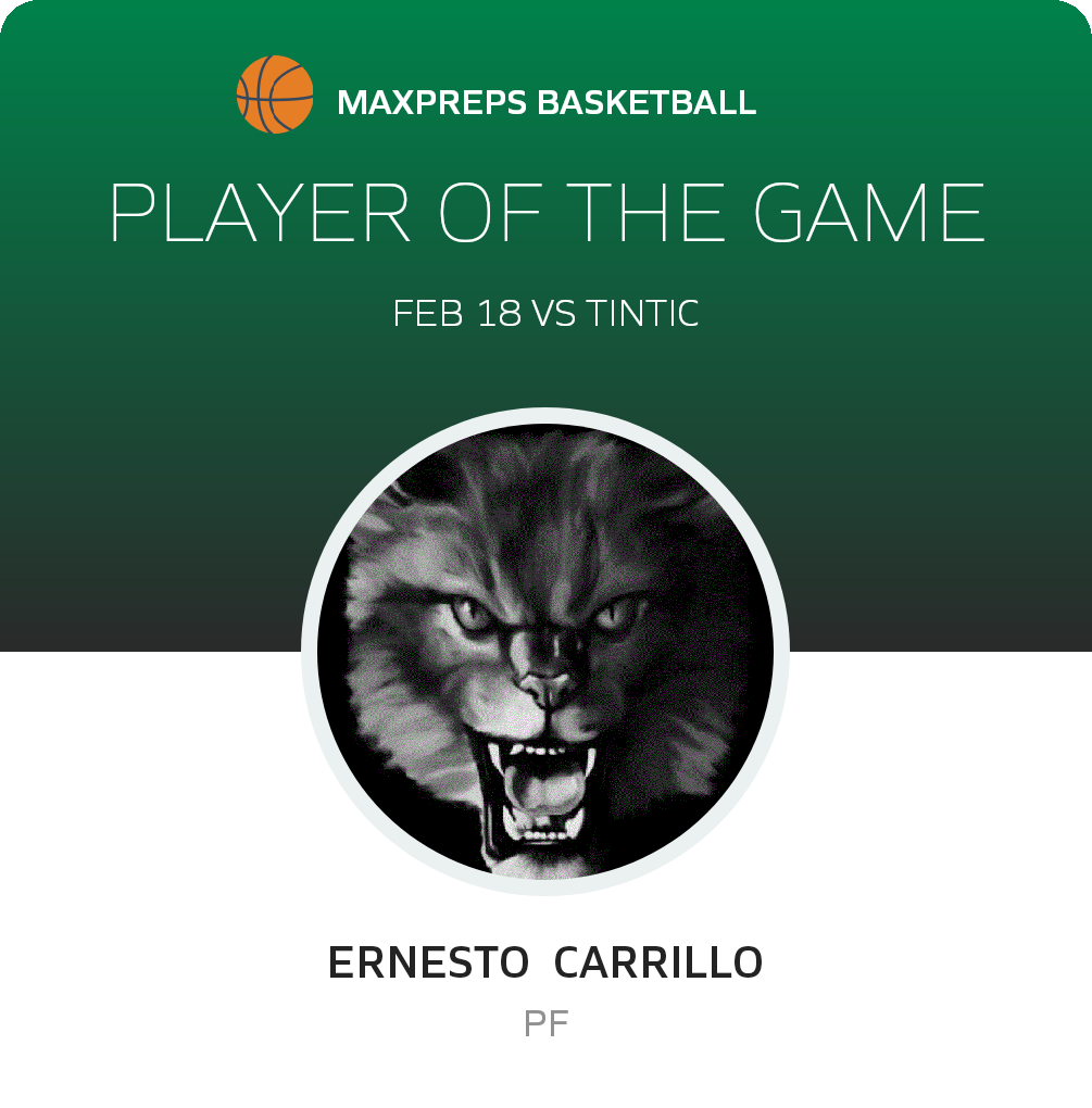 #20 Ernesto  Carrillo Player of the Game badge