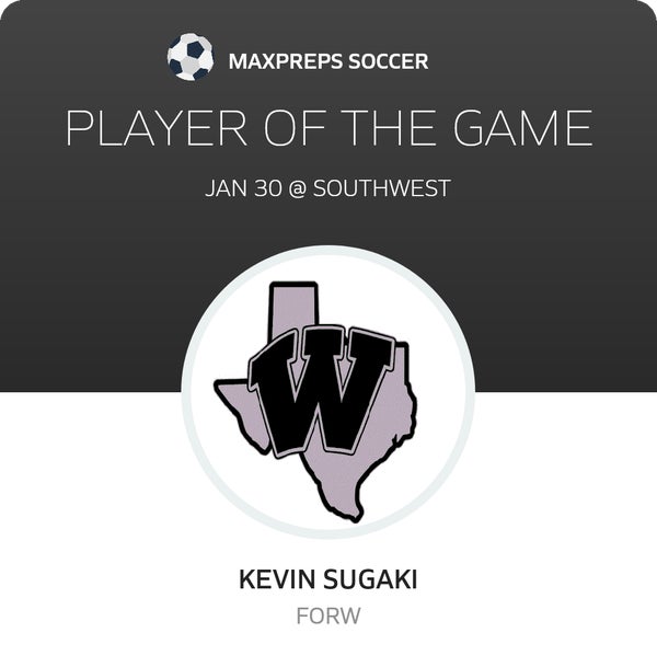 #14 Kevin Sugaki Player of the Game badge