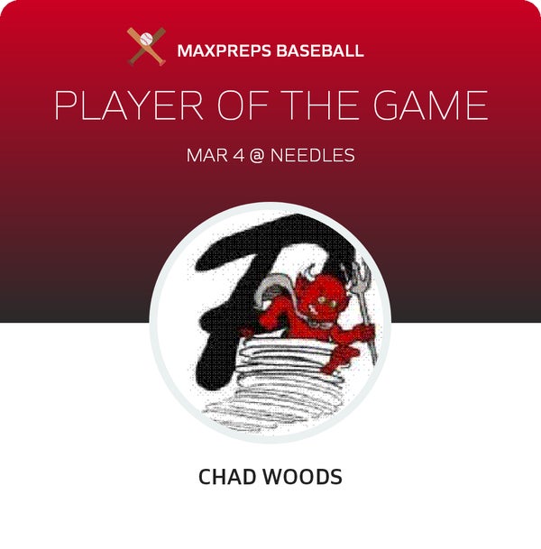 #21 Chad Wood Player of the Game badge