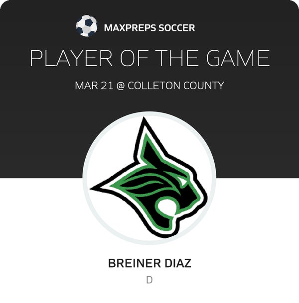 #20 Breiner Diaz Player of the Game badge