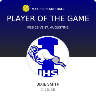#30 dixie smith Player of the Game badge