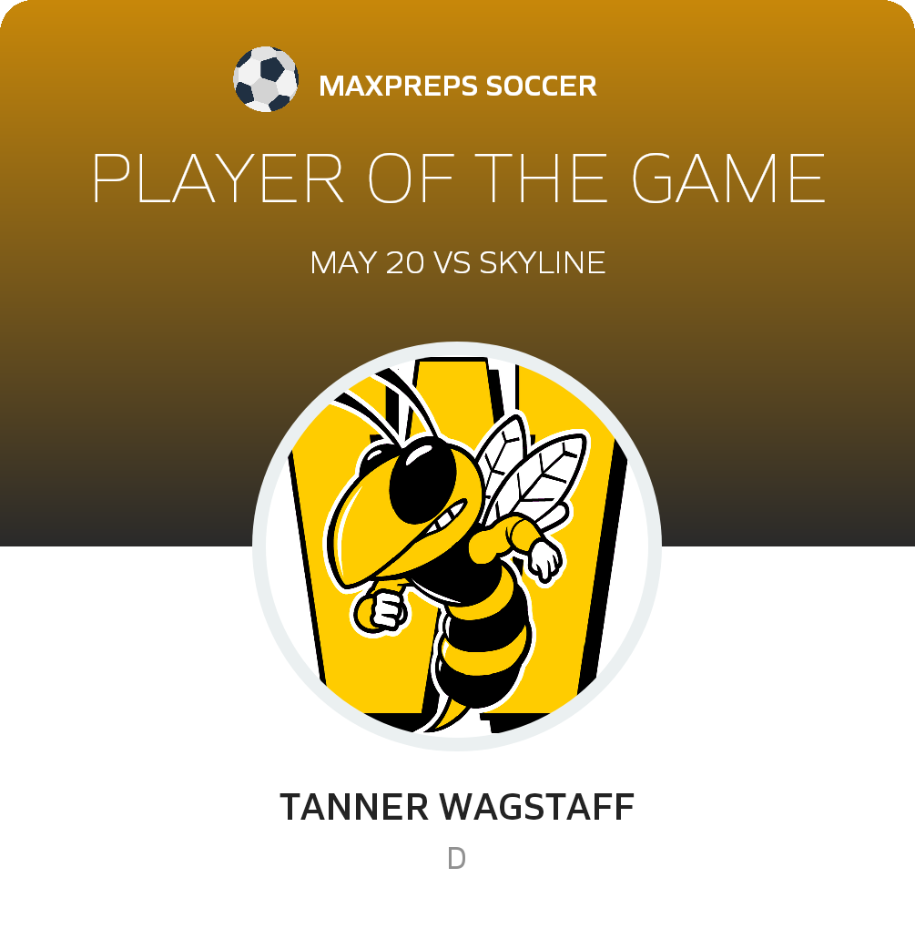 #4 Tanner Wagstaff Player of the Game badge