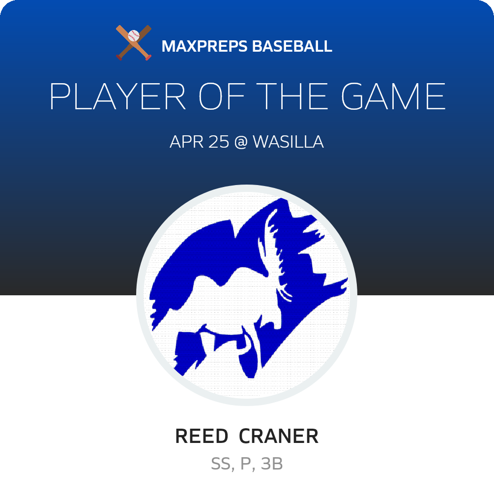 #2 Reed  Craner Player of the Game badge
