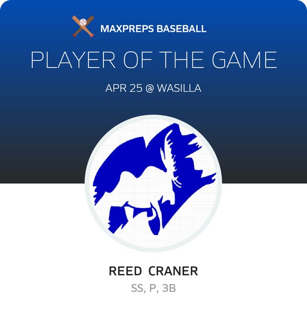 #2 Reed Craner Player of the Game badge