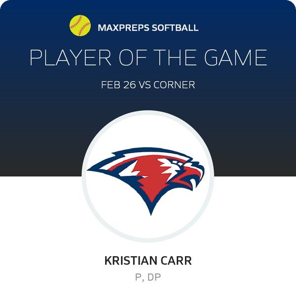 #37 Kristian Carr Player of the Game badge