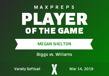 #23 Megan Shelton Player of the Game badge