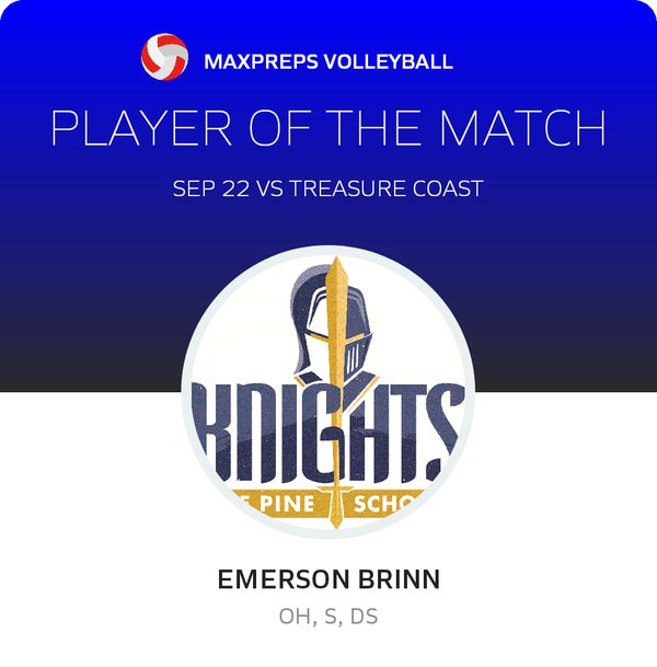 #7 Emerson Brinn Player of the Game badge