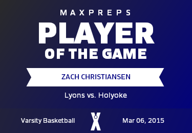 #14 Zach Christiansen Player of the Game badge
