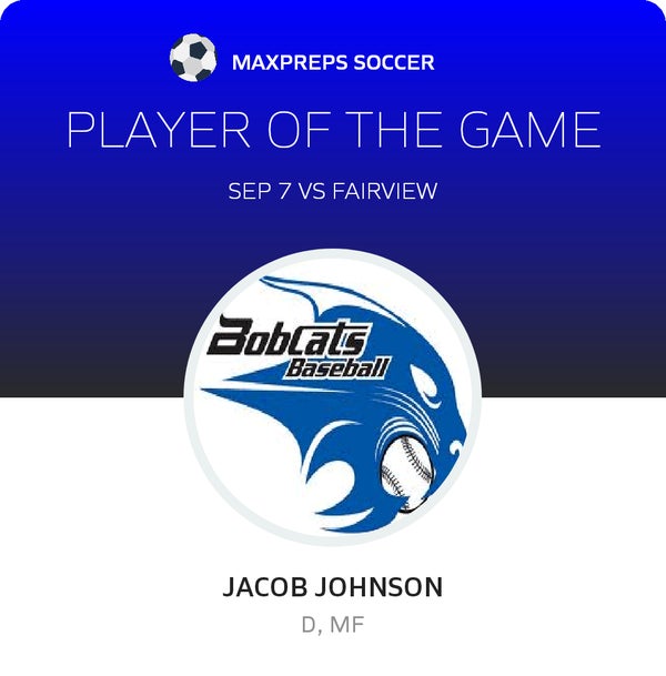 #8 Jacob Johnson Player of the Game badge
