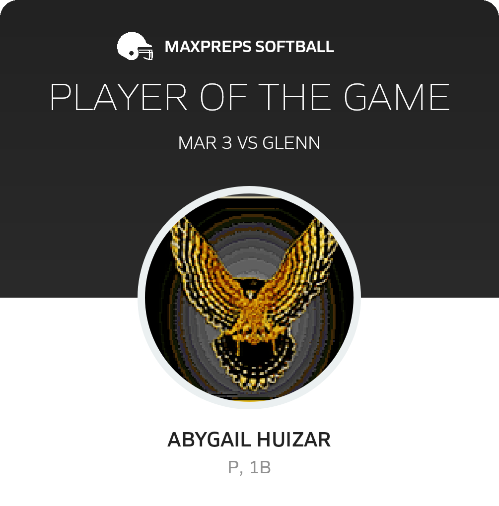 #00 Abygail Huizar Player of the Game badge