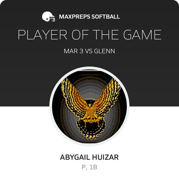 #00 Abygail Huizar Player of the Game badge