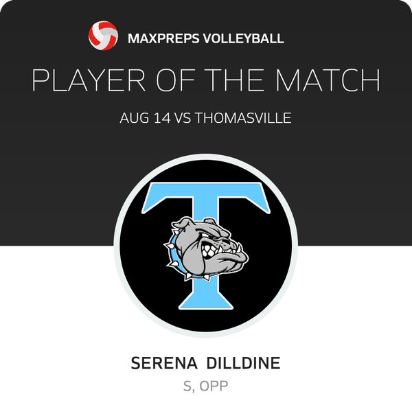 #20 Serena Dilldine Player of the Game badge