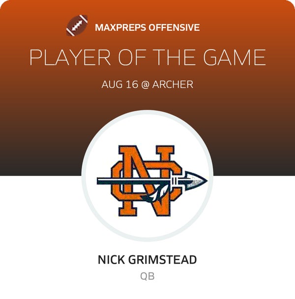 #15 Nick Grimstead Player of the Game badge