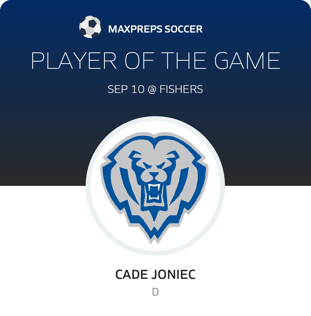 #23 Cade Joniec Player of the Game badge
