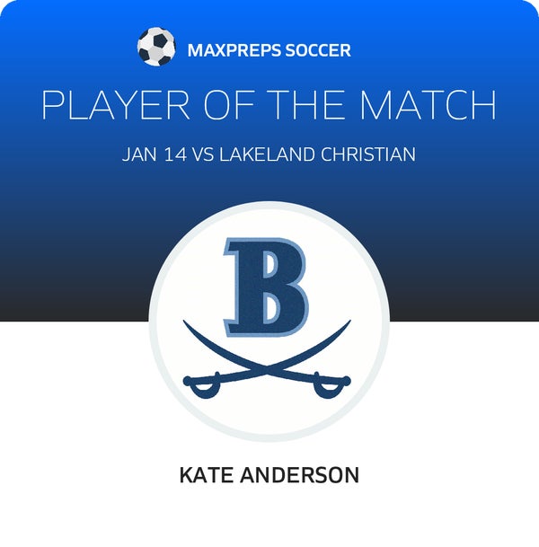#2 Kate Anderson Player of the Game badge