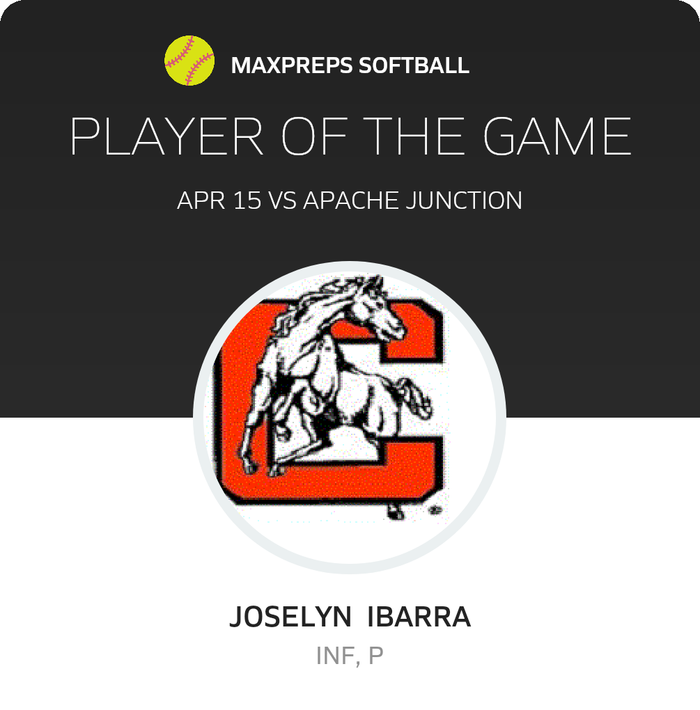 #7 Joselyn  Ibarra Player of the Game badge
