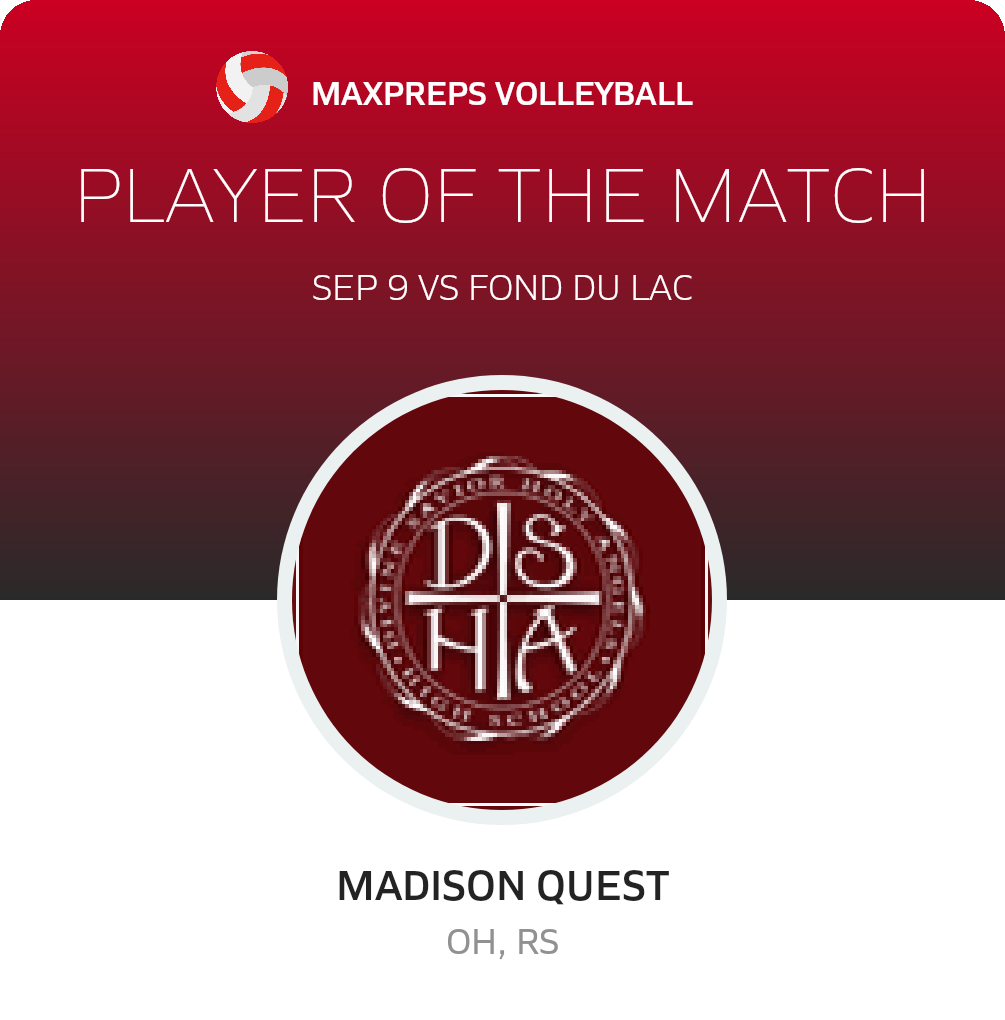 #10 Madison Quest Player of the Game badge