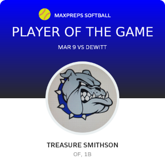 #11 Treasure Smithson Player of the Game badge