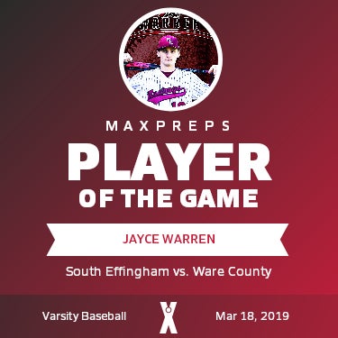 #19 Jayce Warren Player of the Game badge