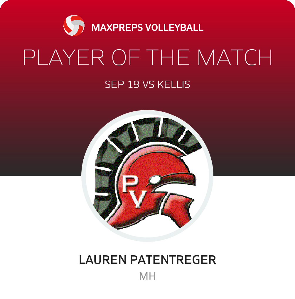 #5 Lauren Patentreger Player of the Game badge