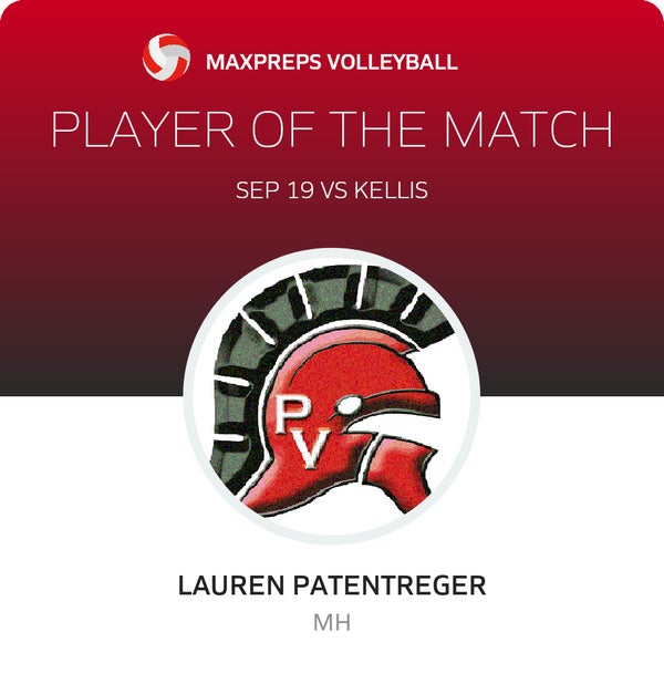 #5 Lauren Patentreger Player of the Game badge