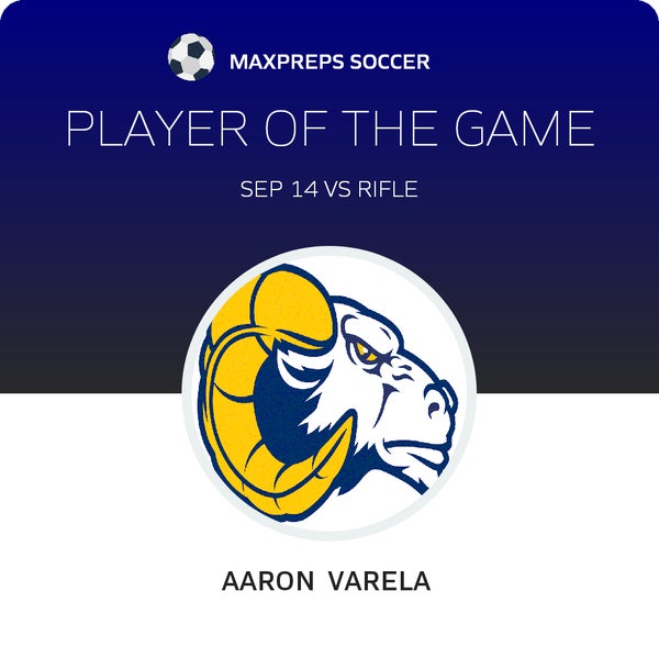 #32 Aaron Varela Player of the Game badge