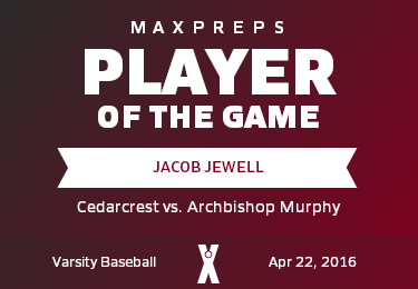 #15 Jacob Jewell Player of the Game badge