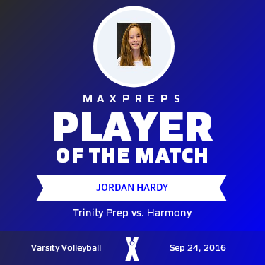 #15 Jordan Hardy Player of the Game badge