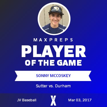 #2 Sonny McCoskey Player of the Game badge