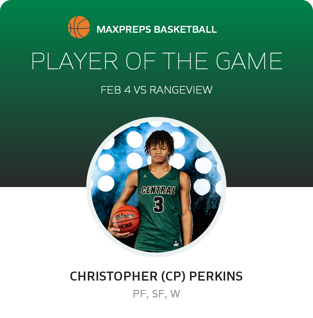 #3 C. Perkins Player of the Game badge