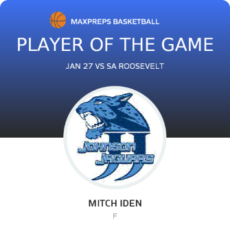 #21 Mitch Iden Player of the Game badge