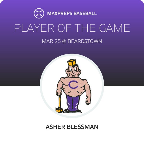 #25 Asher Blessman Player of the Game badge