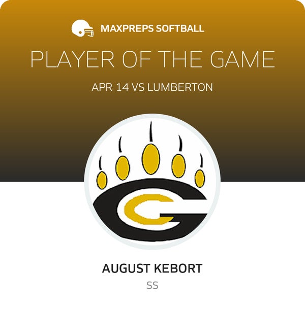 #3 August Kebort Player of the Game badge