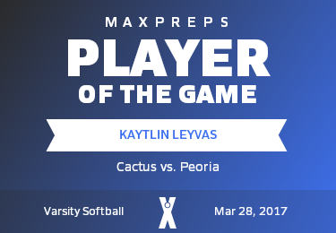 #21 Kaytlin Leyvas Player of the Game badge
