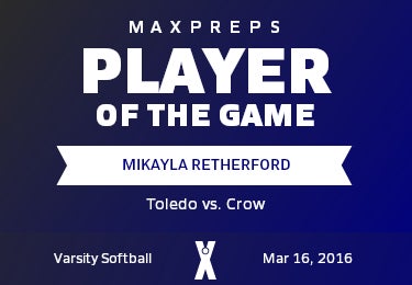 #14 Mikayla Retherford Player of the Game badge