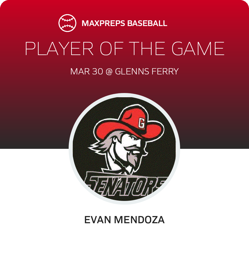 #31 Evan Mendoza Player of the Game badge