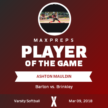 Ashton Mauldin Player of the Game badge