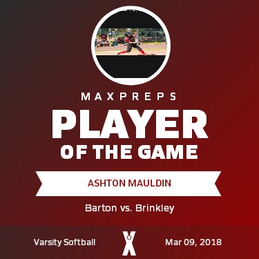 Ashton Mauldin Player of the Game badge