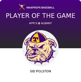 #4 Sid Polston Player of the Game badge