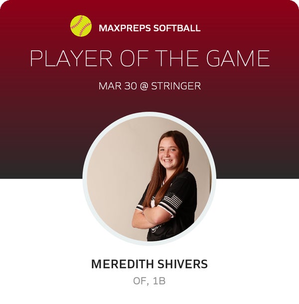 #6 Meredith Shivers Player of the Game badge