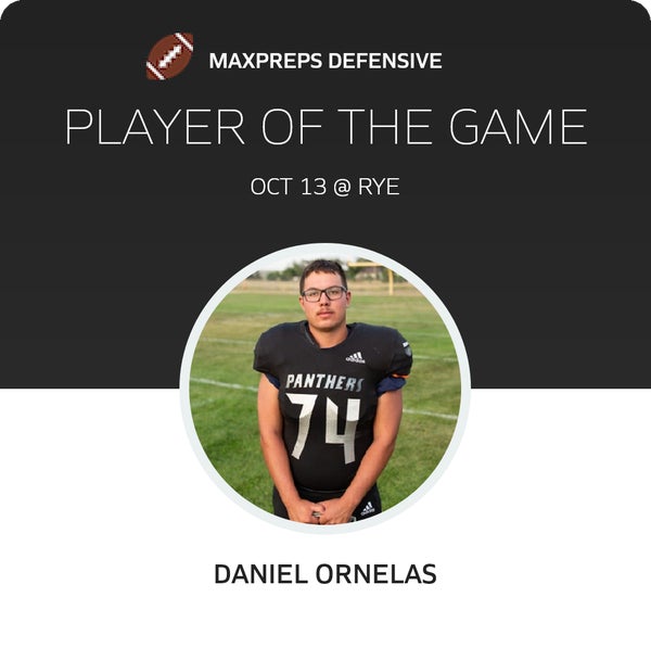 #74 Daniel Ornelas Player of the Game badge
