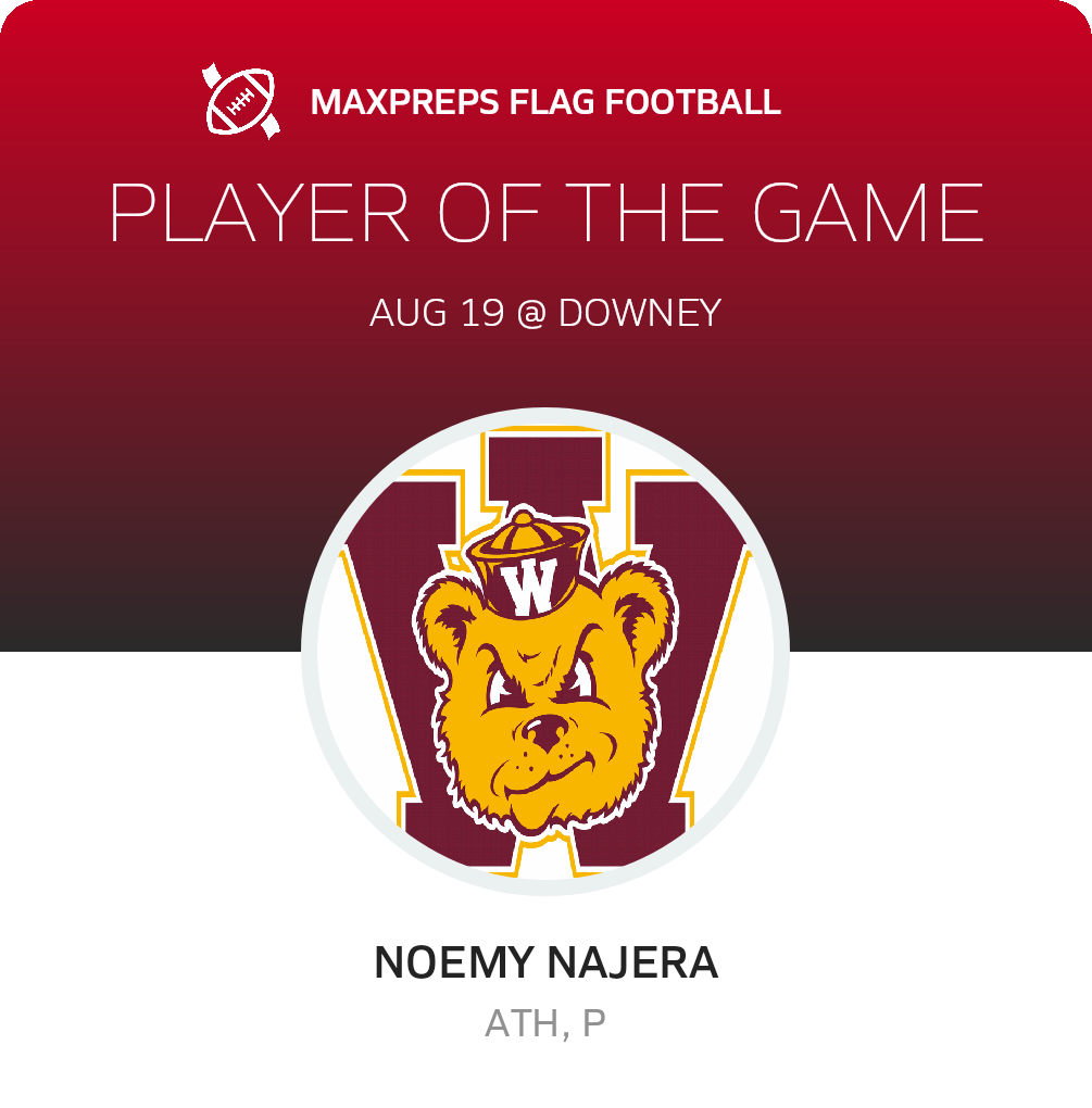 #2 Noemy Najera Player of the Game badge