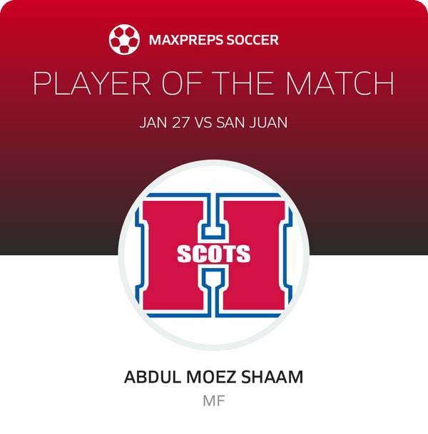#7 Abdul Moez Shaam Player of the Game badge