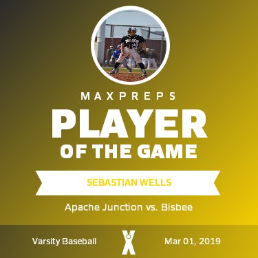 #16 Sebastian Wells Player of the Game badge