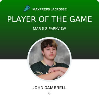 #11 John Gambrell Player of the Game badge