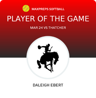 #16 Daleigh Ebert Player of the Game badge