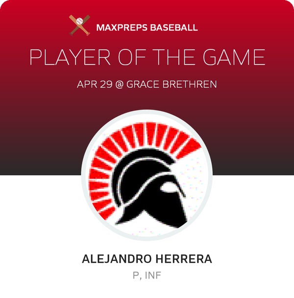#24 Alejandro Herrera Player of the Game badge