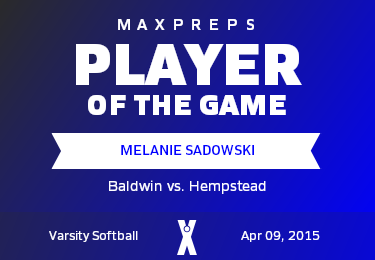 #16 Melanie Sadowski Player of the Game badge
