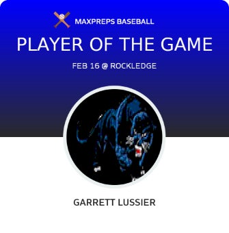 #4 Garrett Lussier Player of the Game badge