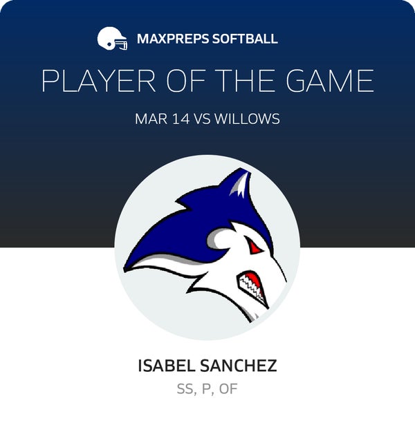 #13 Isabel Sanchez Player of the Game badge